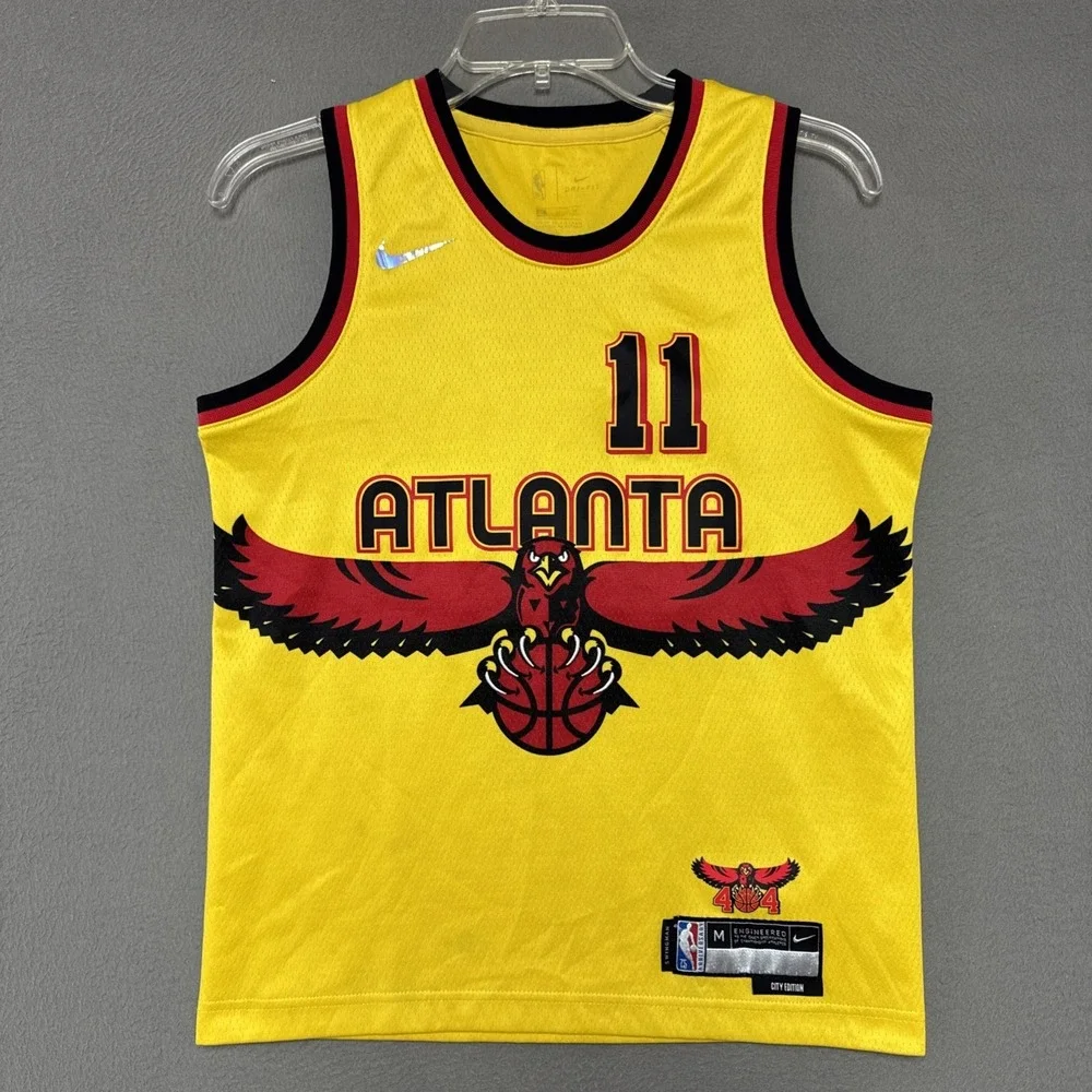 Atlanta Hawks Trae Young #11 Jersey Mens Med Nike 75th Anniversary City Swingman